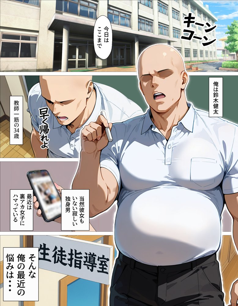 教え子ギャルの裏アカを見つけた話〜竿役契約から始まるガチ恋堕ちSEX エロ同人誌画像 002