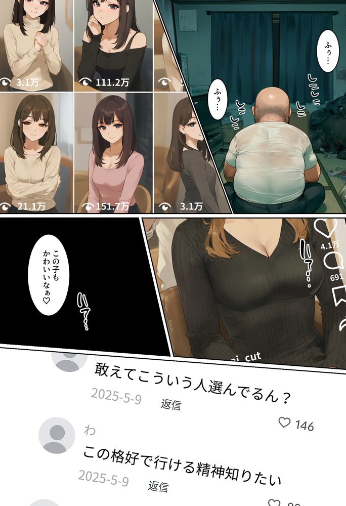 【ネトストおじさん】スキャンダルをネタに脅され調教〜キモオジのテクに快楽堕ちし海夢が性玩具になった話〜 エロ同人誌画像 001